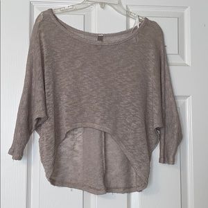 3/4 sweater crop top